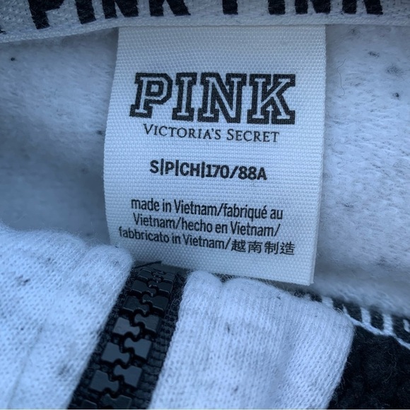 Pink Sequin Dog Hoodie Sweatshirt Sherpa Women’s Size Small 1/4 Zip - Picture 10 of 10